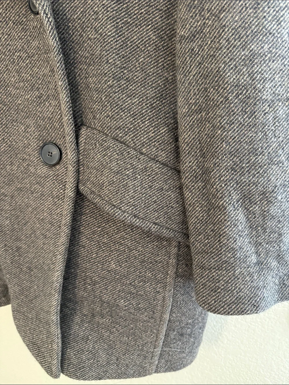 Zara Brown Double-Breasted Pea Coat